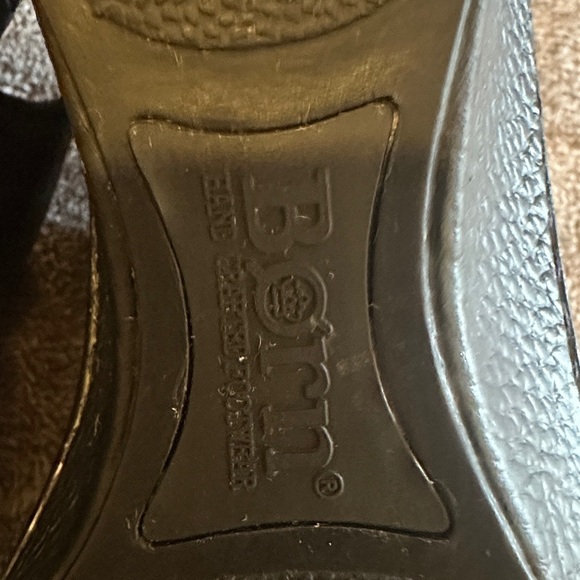 Born Black Perforated Leather Slingbacks - Picture 4 of 4